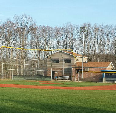 Baseball looking from the outfield.