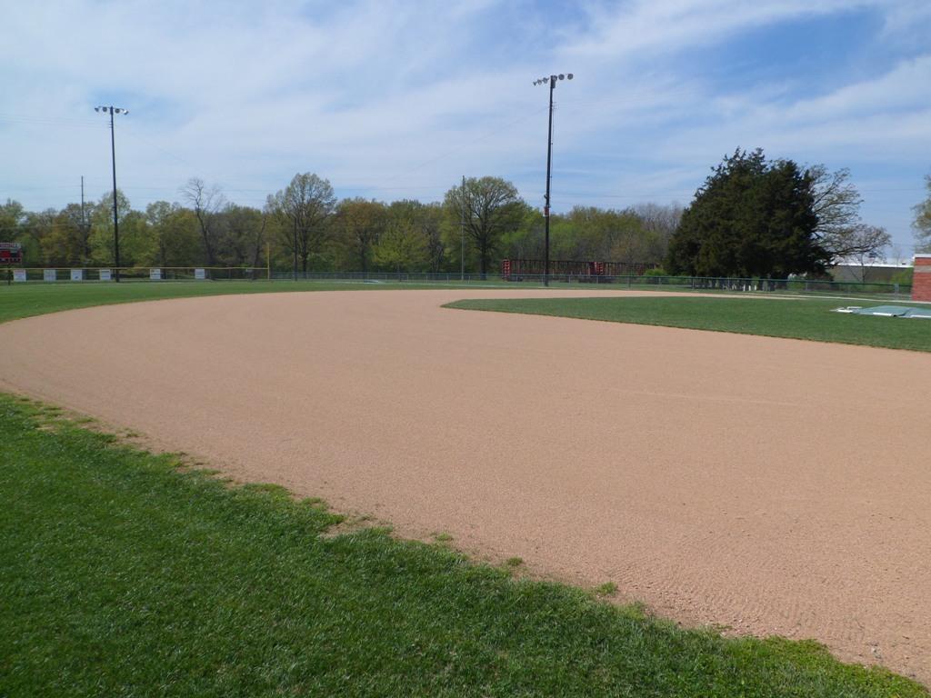 Infield of a baseball field.